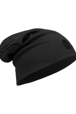 Bonnet Merino Wool Thermal Solid Black