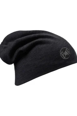 Bonnet Merino Wool Thermal Solid Black