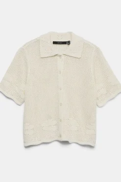 Cardigan Vmmystic Beach 2/4 Poloneck Cardigan
