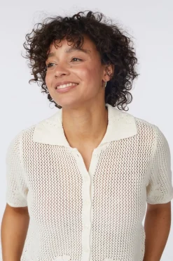 Cardigan Vmmystic Beach 2/4 Poloneck Cardigan