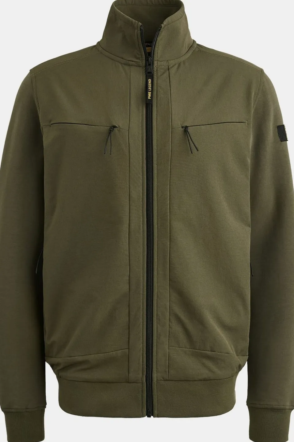 Cardigan Zip Interlock Sweat Cardigan