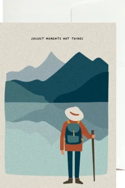Carte De Voeux Greeting Card Collect Mountain Lakes
