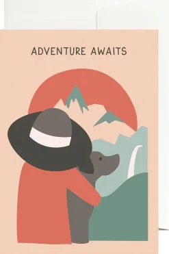 Carte De Voeux Greeting Card Adventure Awaits