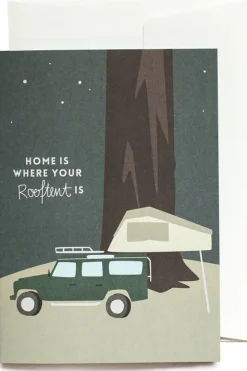 Carte De Voeux Greeting Card Home Is Where Your Rooftent Is