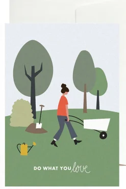 Carte De Voeux Greeting Card Do What You Love (Garden)
