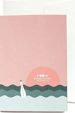Carte De Voeux Greeting Card Canoe Camp Dog