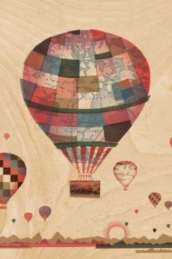 Carte De Voeux Postcard Air Balloon