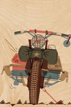 Carte De Voeux Postcard Easy Rider