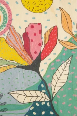 Carte De Voeux Postcard Giant Flowers 1