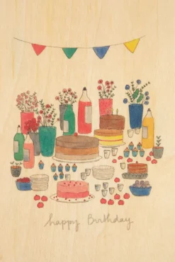 Carte De Voeux Postcard Happy Birthday