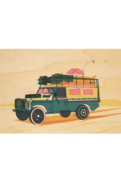 Carte De Voeux Postcard Land Rover