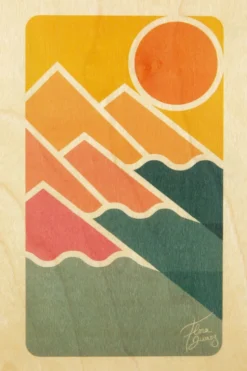 Carte De Voeux Postcard Right Sun