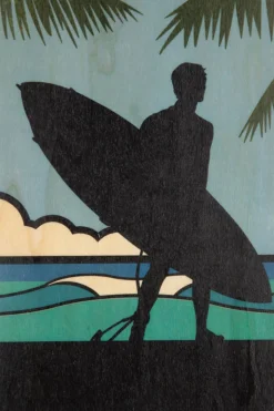 Carte De Voeux Postcard Surfer