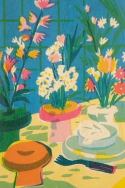 Carte De Voeux Postcard Still Life Flower Everywhere