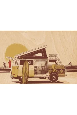 Carte De Voeux Postcard Sleep In Your Van