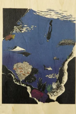 Carte De Voeux Postcard Snorkeling