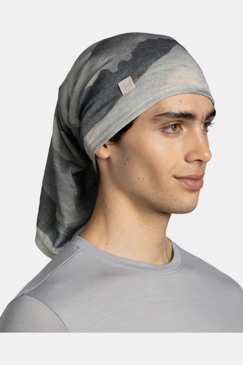 Écharpe Merino Lightweight Digital Prints Aler Grey