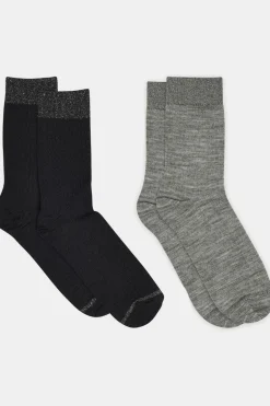Chaussettes Erina Wool Rib Socks 2-Pack