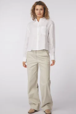 Chemise Boxy Shape Chest Pocket Long Sleeve Sol