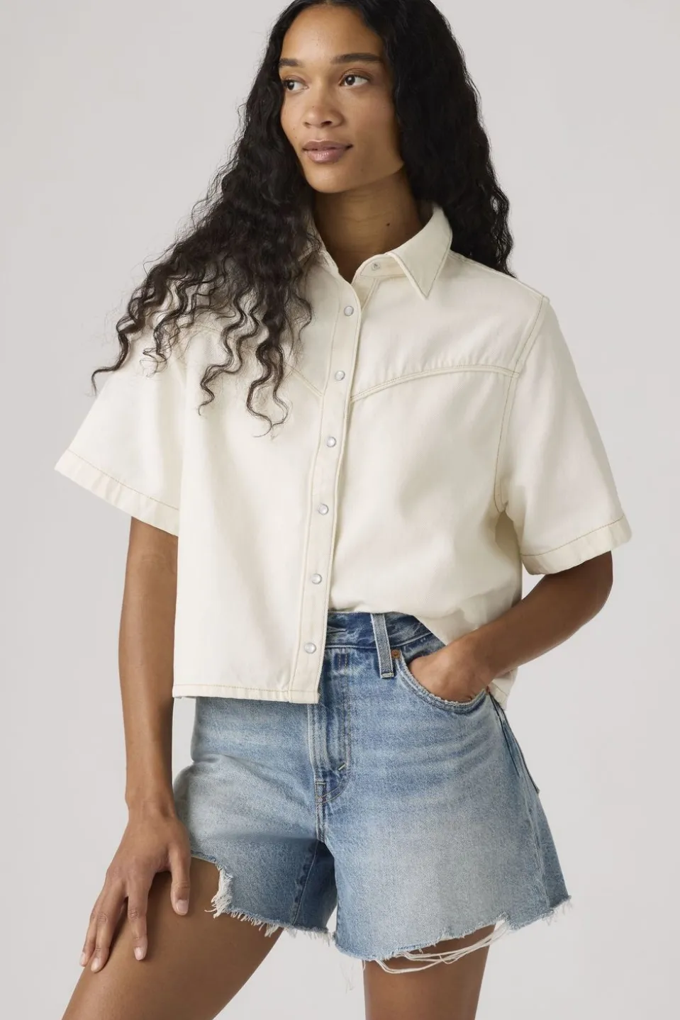 Chemise Logan Ss Denim