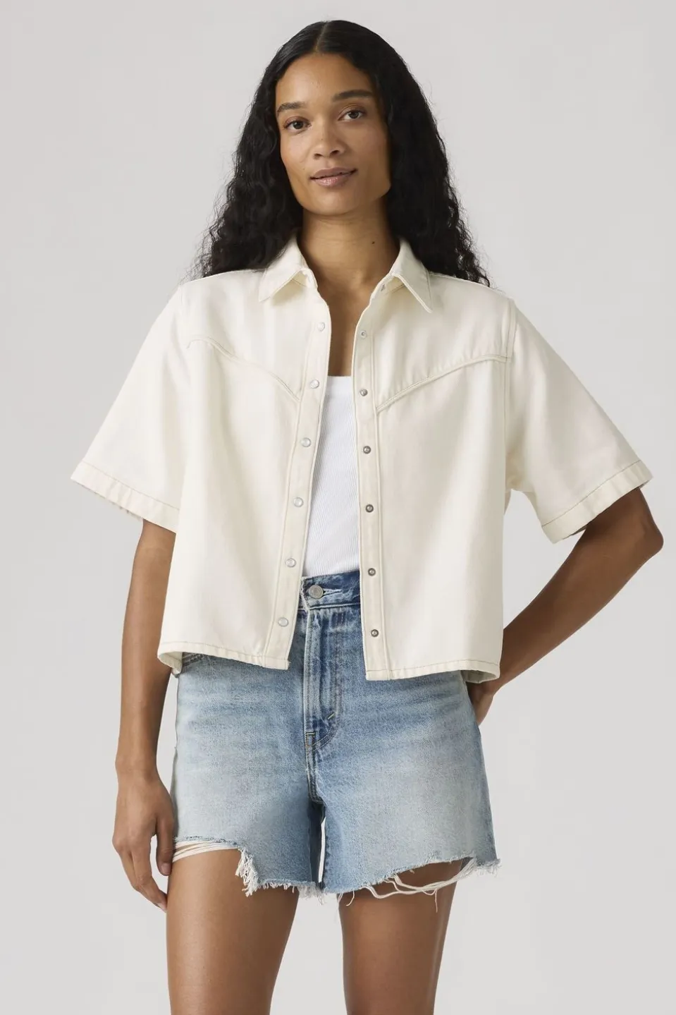 Chemise Logan Ss Denim