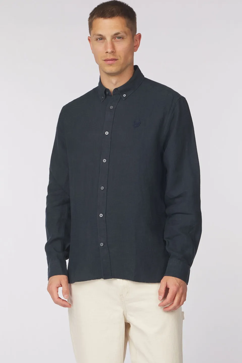 Chemise Long Sleeve Linen Reframed