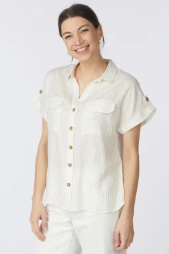 Chemise Vmbumpy Ss Shirt Aop Wvn Noos