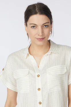 Chemise Vmbumpy Ss Shirt Aop Wvn Noos