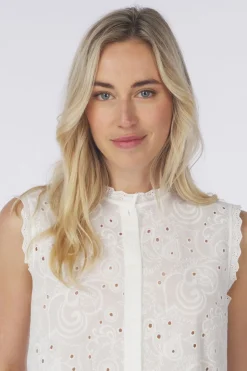 Chemise Vmemily Emb Sl Top Wvn