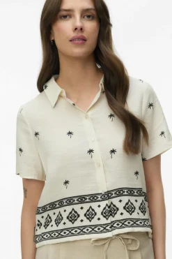 Chemise Vmkai S/S Shirt Wvn Btq Fr