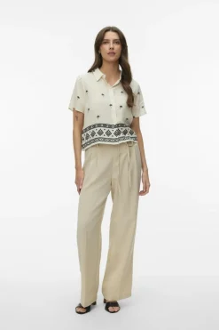 Chemise Vmkai S/S Shirt Wvn Btq Fr
