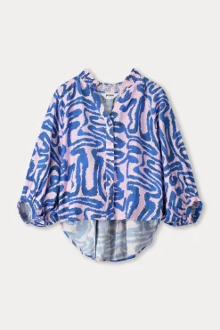 Chemise Waves Pink Linen