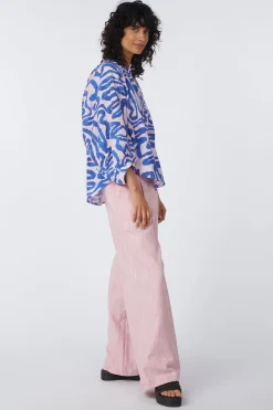 Chemise Waves Pink Linen