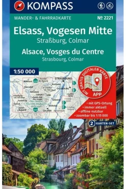 Elzas - Vogezen Centr. 2221 GPS r/v 2-Set kompass D/F