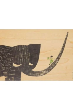 Gadget Postcard Boy On Elephant
