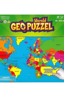 GeoPuzzel Wereld 68 stukken (NL) 660 x 318 mm