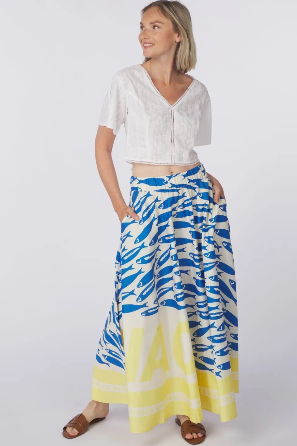 Jupe Valencia Print Ankle