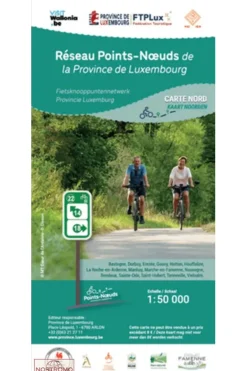 Livre Provincie Luxemburg - Noord Fietsknooppuntenkaart