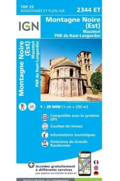Montagne Noire (Est) / Mazamet PNR du Haut Languedoc gps