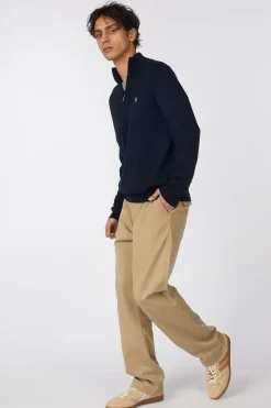 Pull Cotton Merino Quarter Zip