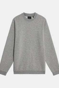 Pull Logo Brushback Crew Neck