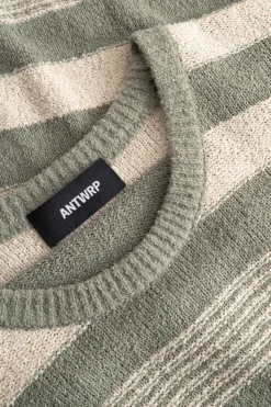 Pull Striped Crewneck Knit Bouclé