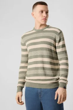 Pull Striped Crewneck Knit Bouclé
