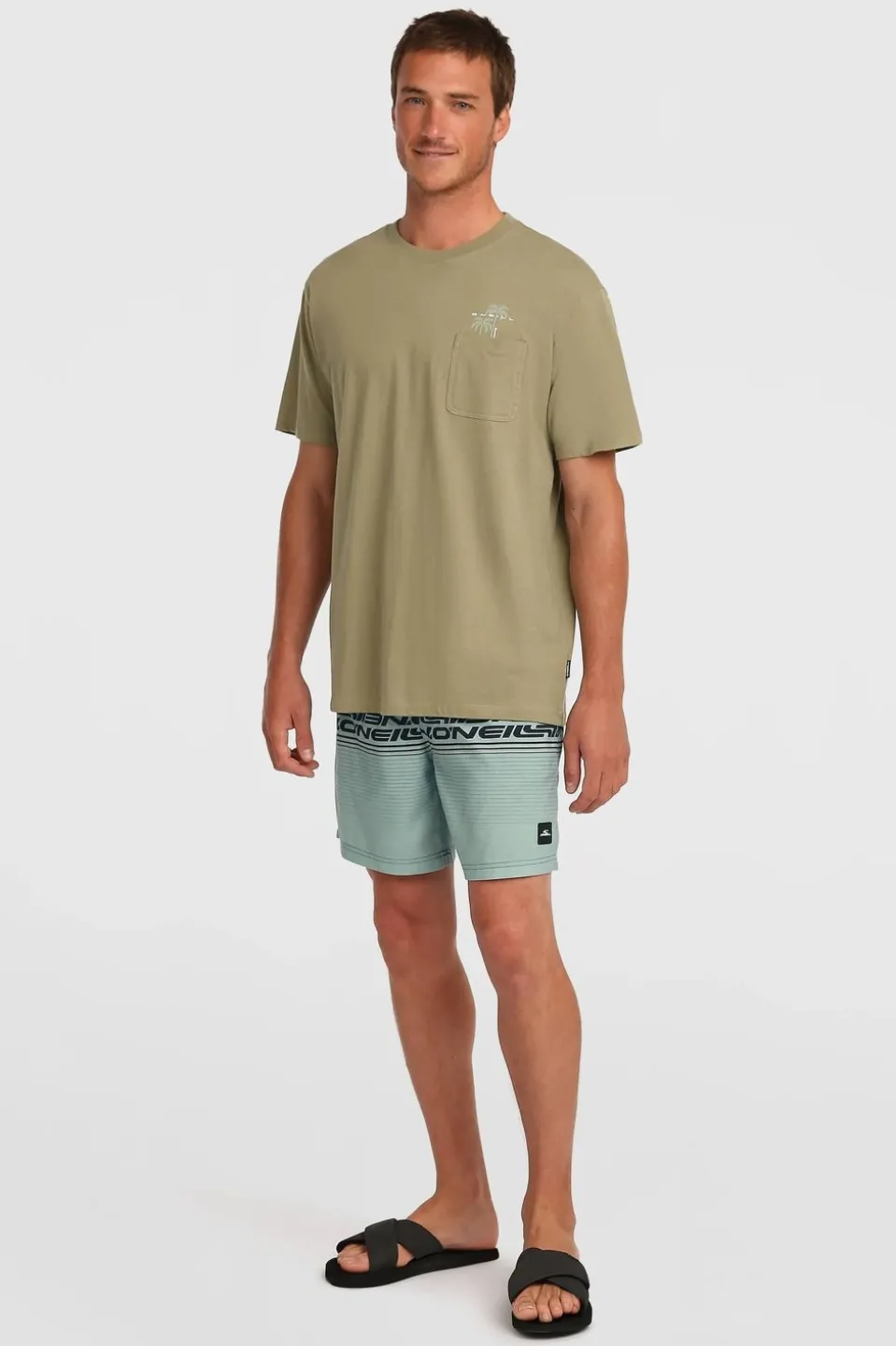 Short De Bain O'Neill Logo Stripe 16''