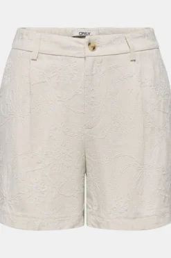 Short Siesta Hw Linen Bl Emb