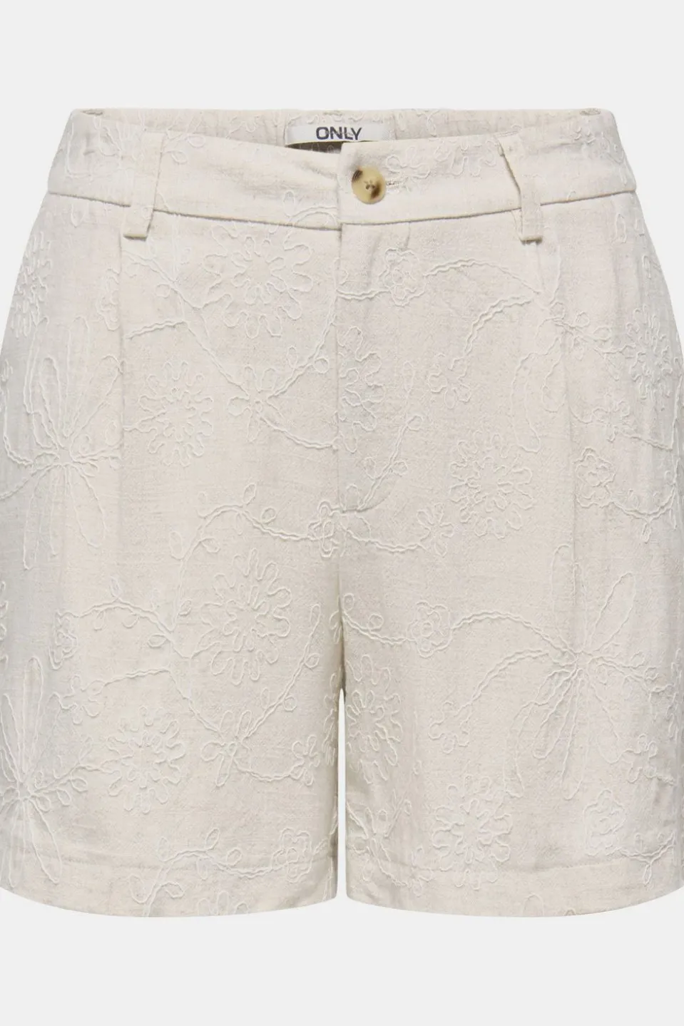 Short Siesta Hw Linen Bl Emb
