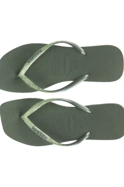 Tongs Slim Square Glitter