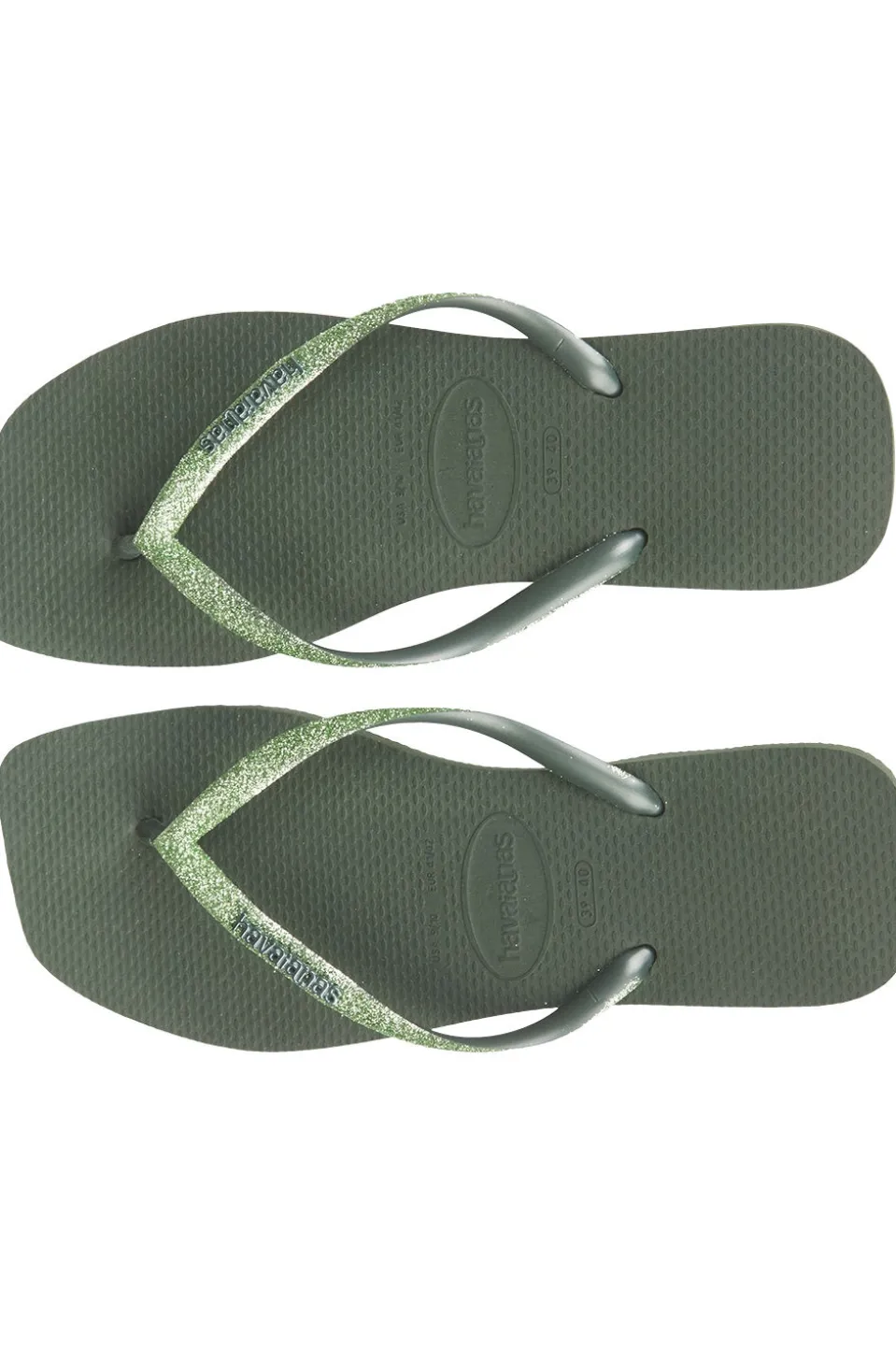 Tongs Slim Square Glitter