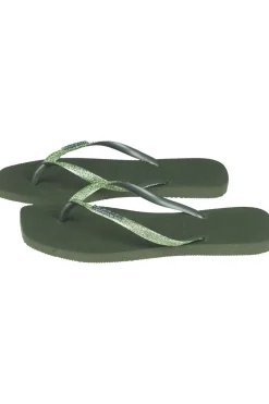 Tongs Slim Square Glitter