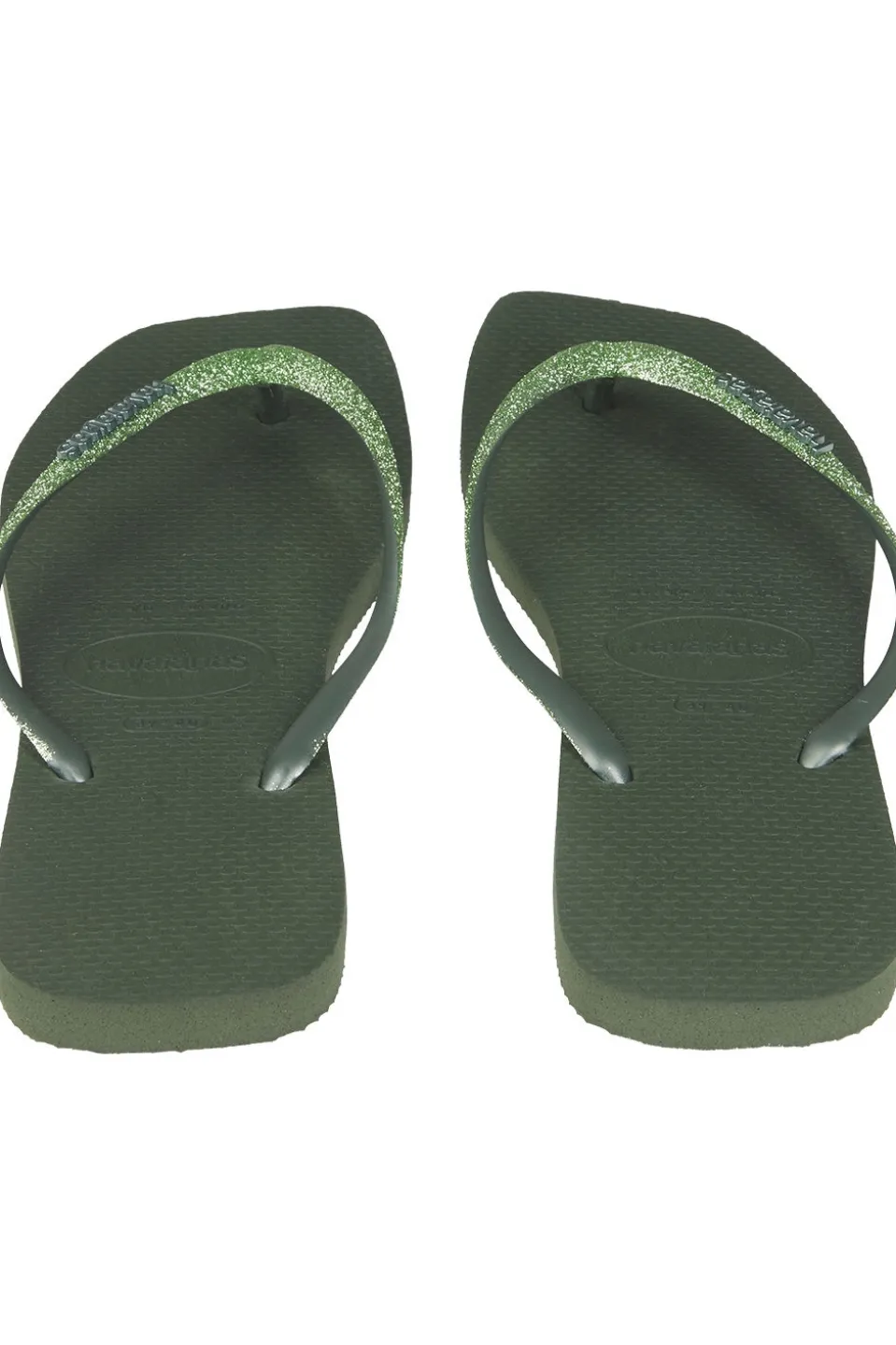 Tongs Slim Square Glitter